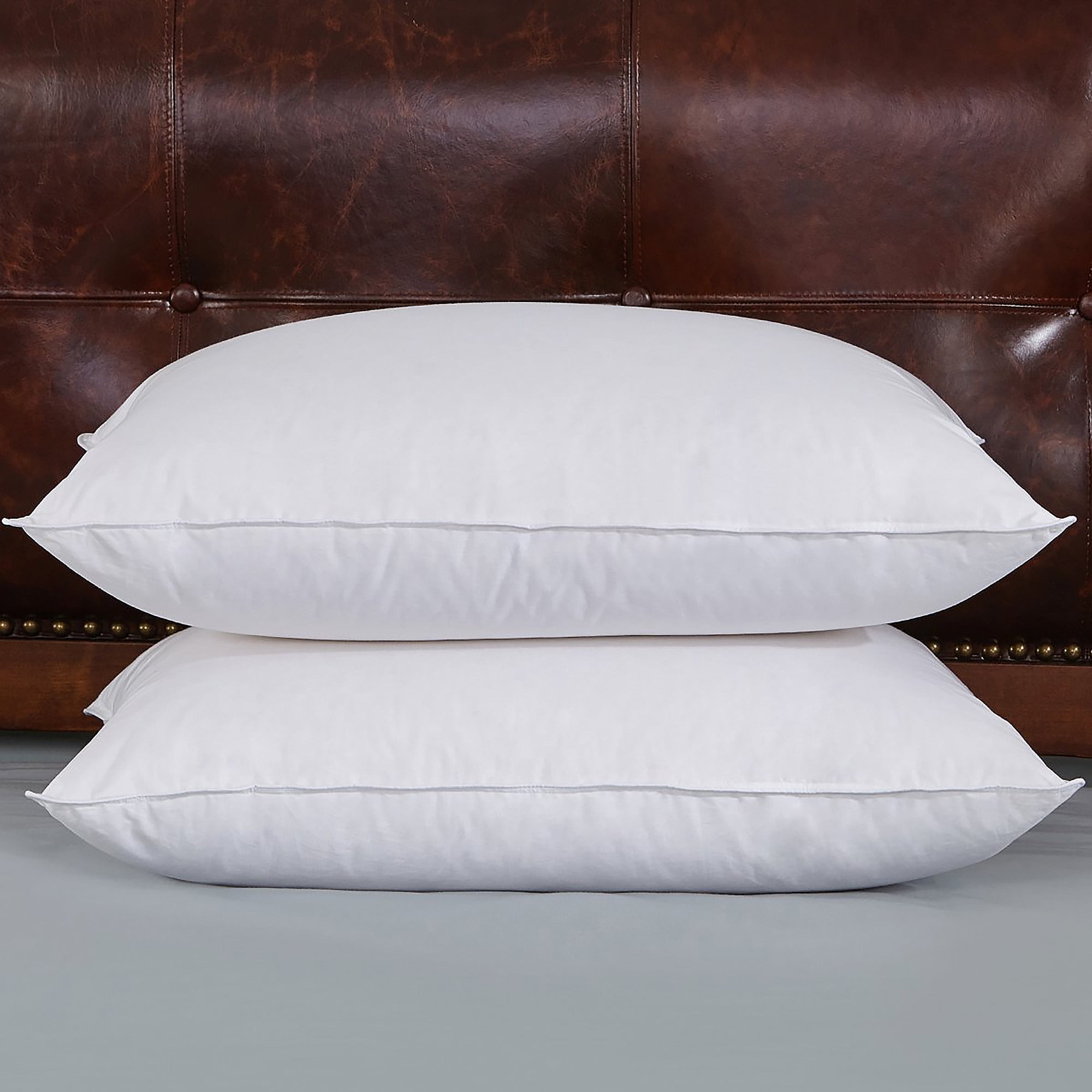 Peace Nest White Feather & Down Pillow, King Size Set of Two
