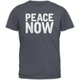 thumbnail image 1 of Peace Now Charcoal Grey Adult T-Shirt - Medium, 1 of 1