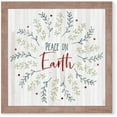 thumbnail image 1 of Peace On Earth Framed Wood Sign 16x16, 1 of 1
