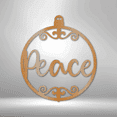 thumbnail image 1 of Peace Ornament Steel Sign Laser Cut Powder Coated Home & Office Metal Wall Decor Multiple Sizes & Colors, 1 of 5
