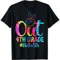 thumbnail image 1 of Peace Out 4th Grade Hello 5th Grade Back To School Tie Dye T-Shirt, 1 of 4