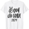 thumbnail image 1 of Peace Out 6th Grade Tie Dye Graduation Last Day Of School T-Shirt, 1 of 4