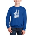 thumbnail image 1 of Peace Out - Boy's Word Art Crewneck Sweatshirt, 1 of 3