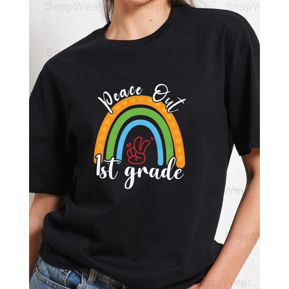 Peace Out Kindergarten Funny Costume Last Day School Student Summer T-Shirt, SW, Hoodie Unisex, up to 5XL