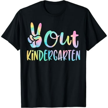 Peace Out Kindergarten Graduation Class Of 2024 Kid Boy Girl T-Shirt