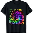 thumbnail image 1 of Peace Out Second 2nd Grade Happy Last Day Of School Tie Dye T-Shirt, 1 of 4
