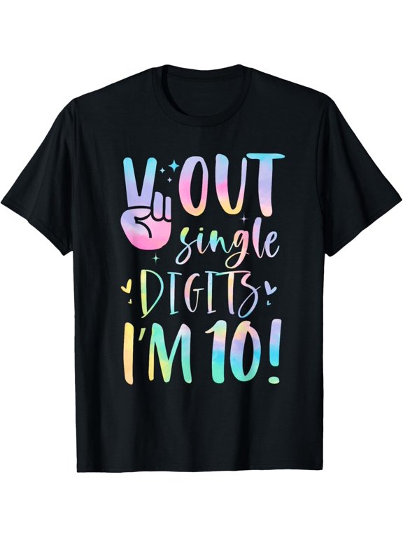Peace Out Single Digits I'm 10 Birthday T-Shirt