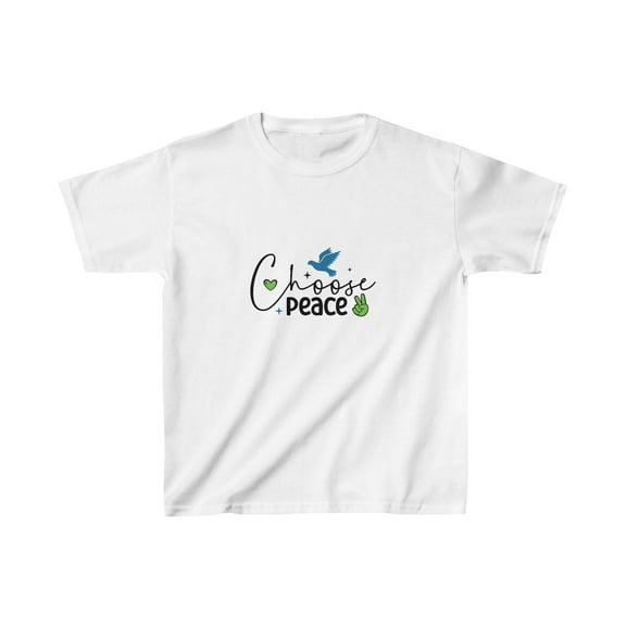 Peace Out in Comfort: Kids Heavy Cotton Tee