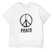 Peace Peace Symbol for Men T-Shirt White