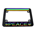 thumbnail image 1 of Peace Rainbow - Gay Lesbian Motorcycle License Plate Frame, 1 of 1