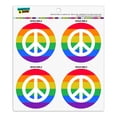 thumbnail image 1 of Peace Rainbow LGBTQ Symbol Refrigerator Fridge Locker Vinyl Circle Magnet Set, 1 of 4
