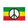 thumbnail image 1 of Peace (Rasta) Flag 3x5ft Poly, 1 of 1