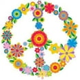 thumbnail image 1 of Peace Resource Project Flower Peace Sign - peace / anti-war Bumper Sticker / Decal (3" circular), 1 of 1