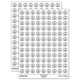 thumbnail image 1 of Peace Sign 200+ Round Stickers - White - Gloss Finish - 0.50" Size, 1 of 3