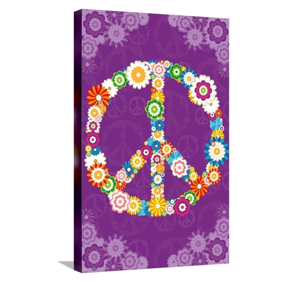Peace Sign 2013 Canvas Wall Poster, 14.725" x 22.375"