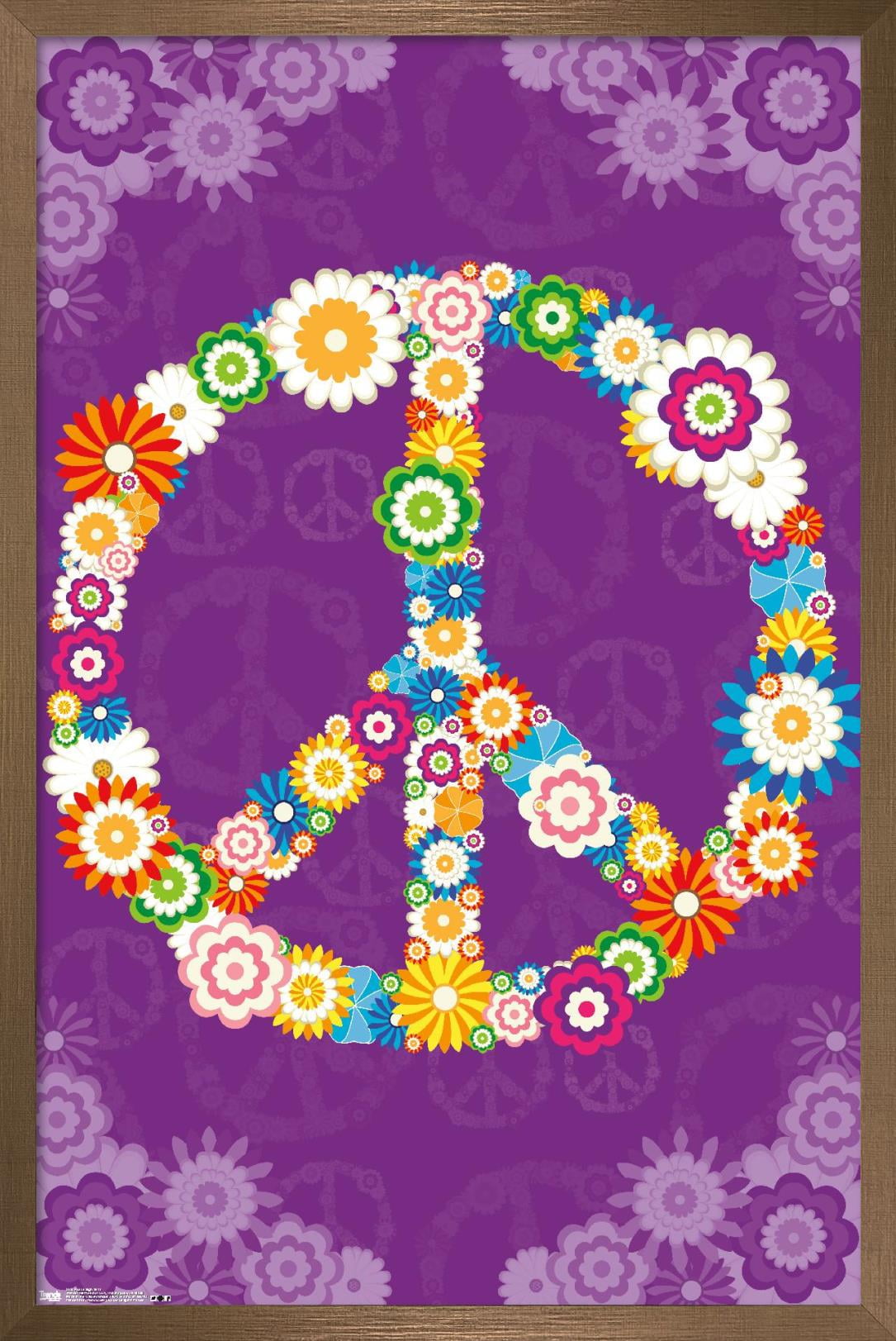 Peace Sign 2013 Wall Poster, 14.725" x 22.375", Framed