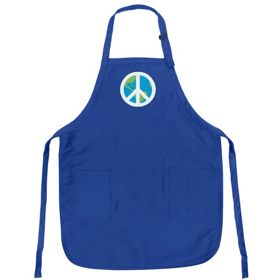 Peace Sign Apron Mens or Womens for Grilling Barbecue Kitchen Tailgating World Peace Aprons Famous Broad Bay Quality