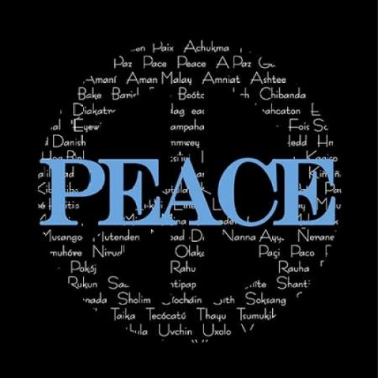 Peace Sign Canvas Art - Anna Quach (24 x 24)