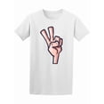 thumbnail image 1 of Peace Sign Doodle Hand T-Shirt Men -Image by Shutterstock, Male Small, 1 of 4