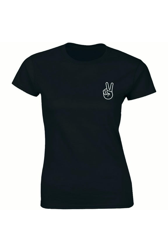 Peace Sign Fingers Hand Sign Peace Symbol Women's T-Shirt