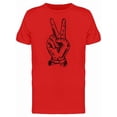thumbnail image 1 of Peace Sign Hand Sketch Tee Men's -Image by Shutterstock, 1 of 2