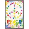 thumbnail image 1 of Peace Sign - Hands Wall Poster, 22.375" x 34", Framed, 1 of 3