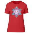 thumbnail image 1 of Peace Sign Hexagon Mandala T-Shirt Women -Image by Shutterstock, Female Medium, 1 of 2