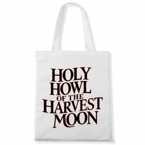 Peace Sign Holy Howl of the Harvest Moon 60S 70S Tie Dye Hippie Halloween Costume Canvas Bag 1Pc
