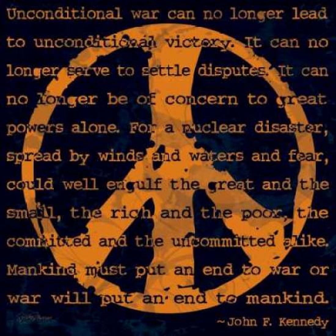 Peace Sign III Canvas Art - Sylvia Murray (24 x 24)