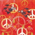 thumbnail image 1 of "Peace Sign Ladybugs I" Painting Print on Wrapped Canvas, 1 of 7