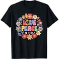 thumbnail image 1 of Peace Sign Love Shirt 60s 70s Love Peace Hippie Costume T-Shirt, 1 of 4