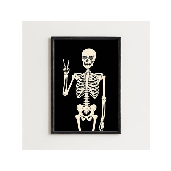 Peace Sign : Minimalist Wall Art Unframed Paper Print