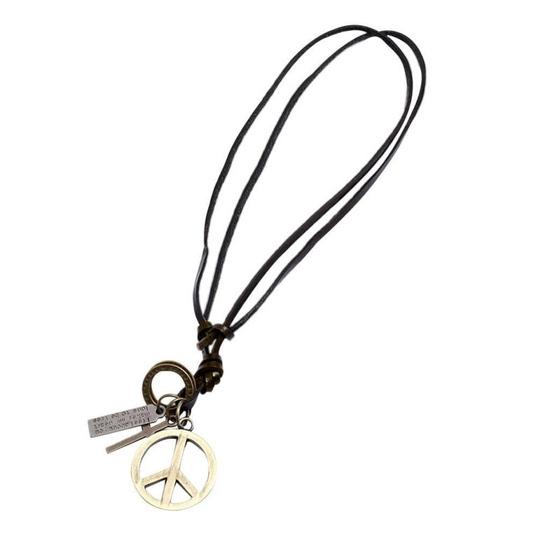 Vintage peace sign necklace deals