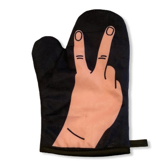 Peace Sign Oven Mitt Funny Unity Cooking Graphic Kitchen Accessories