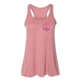 thumbnail image 1 of "Peace Sign, Peace Tank Top, Racerback, Soft Bella Canvas, Sublimation, Racerback, Peace Shirt, Inspirational, Gift For Her, Racerback Tank, Mauve Marble, EXTRA SMALL", 1 of 1