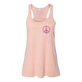 thumbnail image 1 of "Peace Sign, Peace Tank Top, Racerback, Soft Bella Canvas, Sublimation, Racerback, Peace Shirt, Inspirational, Gift For Her, Racerback Tank, Peach, EXTRA SMALL", 1 of 1