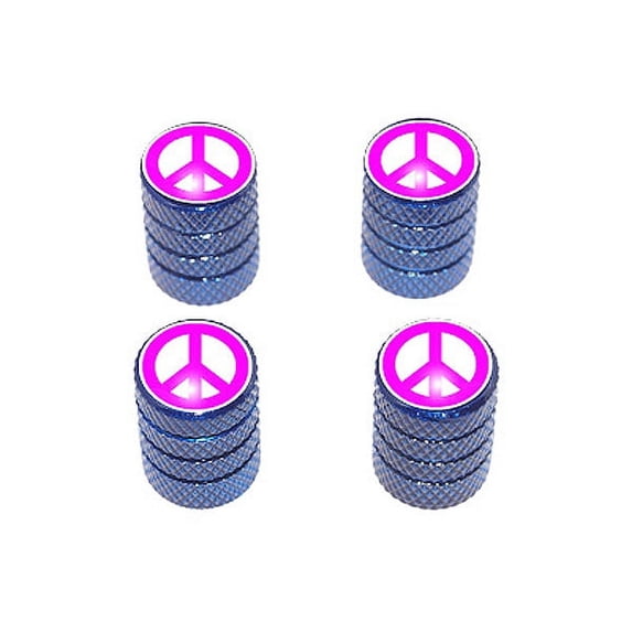 Peace Sign Pink - Valve Stem Caps