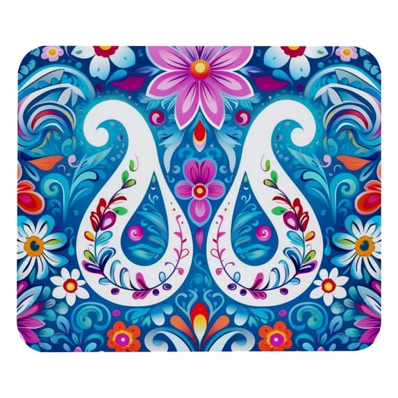 Peace Sign Printed Gaming Mousepad Desk Pad, Square 8.3x9.8 Inch Non-Slip Rubber Bottom Mouse Mat for Office and Gaming