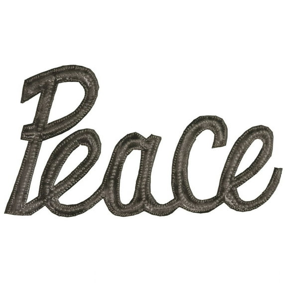 Peace Sign Recycled Steel