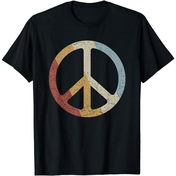 Peace Sign Retro Style Vintage T-Shirt