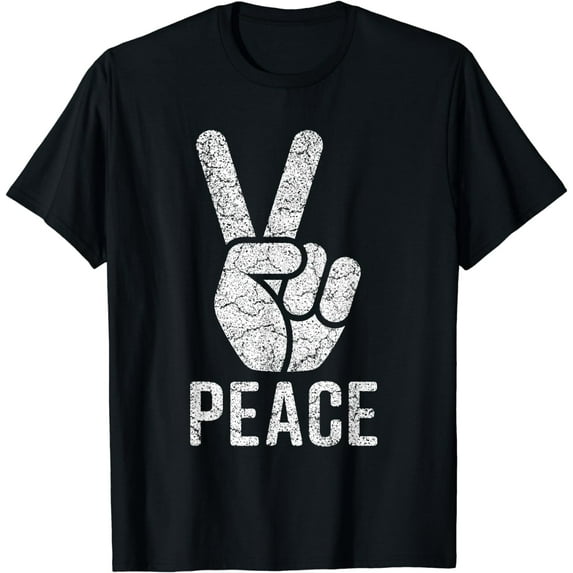 Peace Sign Shirt Women Men Kids Vintage 60s 70s Hippie Gift T-Shirt