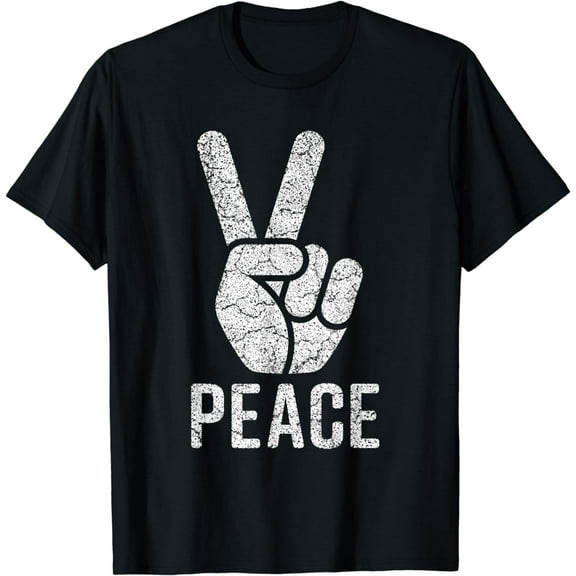 Peace Sign Shirt Women Men Kids Vintage 60s 70s Hippie Gift T-Shirt
