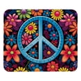 thumbnail image 1 of Peace Sign Square Gaming Mouse Pad, 8.3x9.8 Inch Non-Slip Rubber Bottom Printed Mousepad for Office and Gaming, 1 of 6