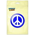 thumbnail image 1 of Peace Sign Symbol Blue Pinback Button Pin Badge, 1 of 2