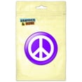 thumbnail image 1 of Peace Sign Symbol Purple Pinback Button Pin Badge, 1 of 2
