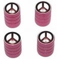 thumbnail image 1 of Peace Sign Tire Rim Wheel Aluminum Valve Stem Caps, Multiple Colors, 1 of 1