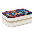 thumbnail image 1 of Peace Sign Velvet Portable Jewelry Display Stand and Organizer with Removable Compartment - Gift, 1 of 6