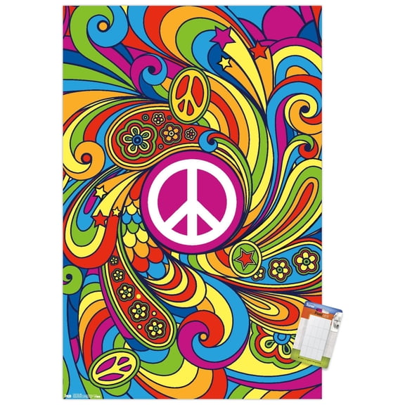 Peace Sign Wall Poster, 14.725" x 22.375"