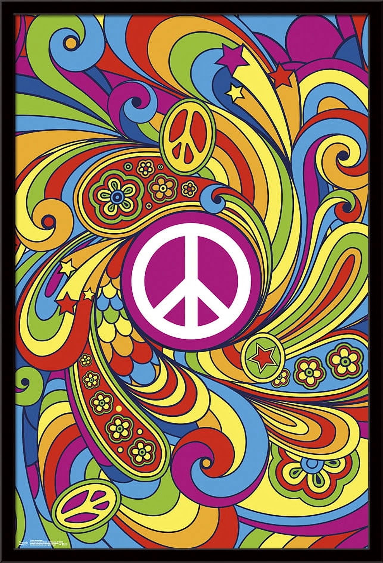 Peace Sign Wall Poster, 22.375\