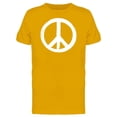 thumbnail image 1 of Peace Sign White Brush Stroke Tee Men's -Image by Shutterstock, 1 of 2
